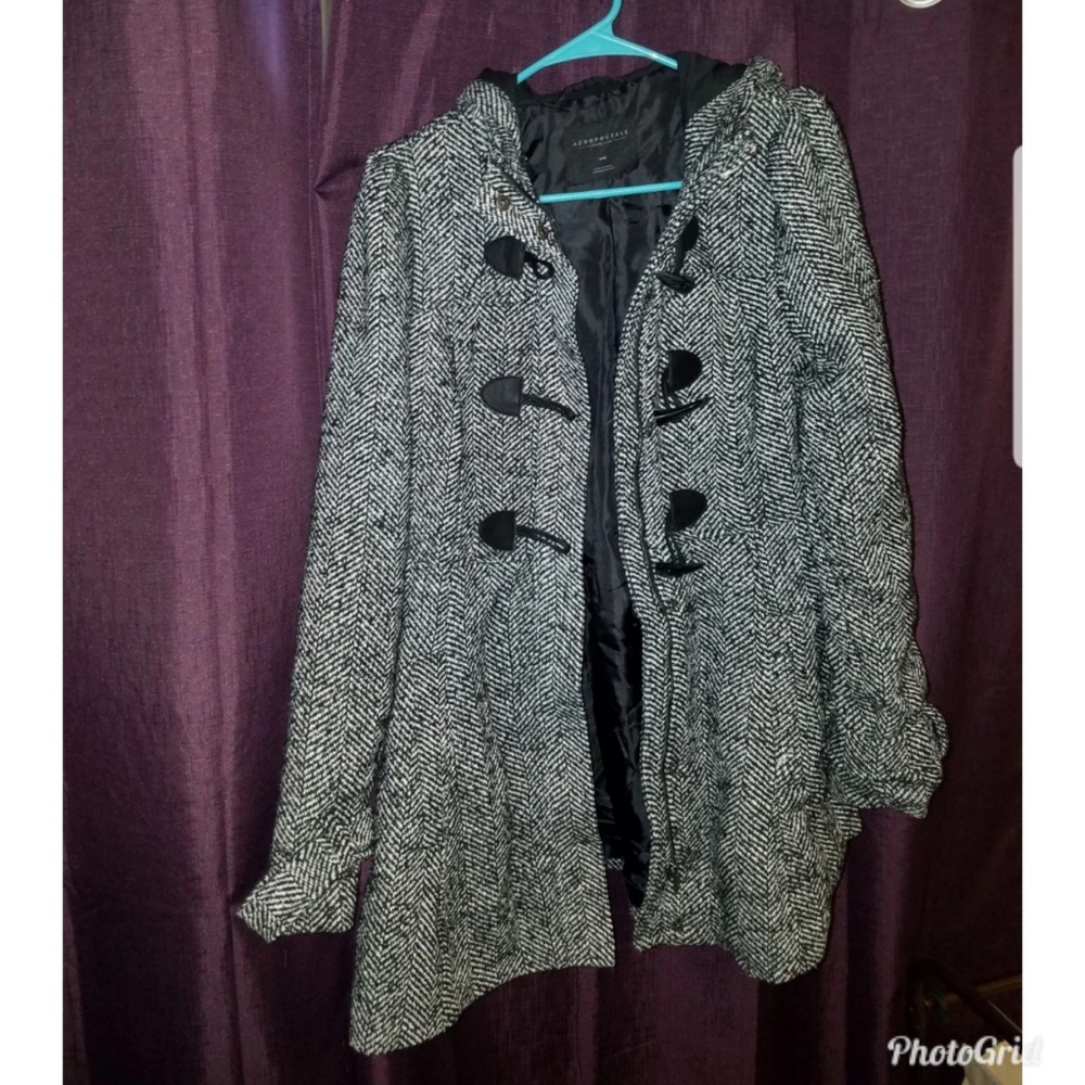 Peplum coat